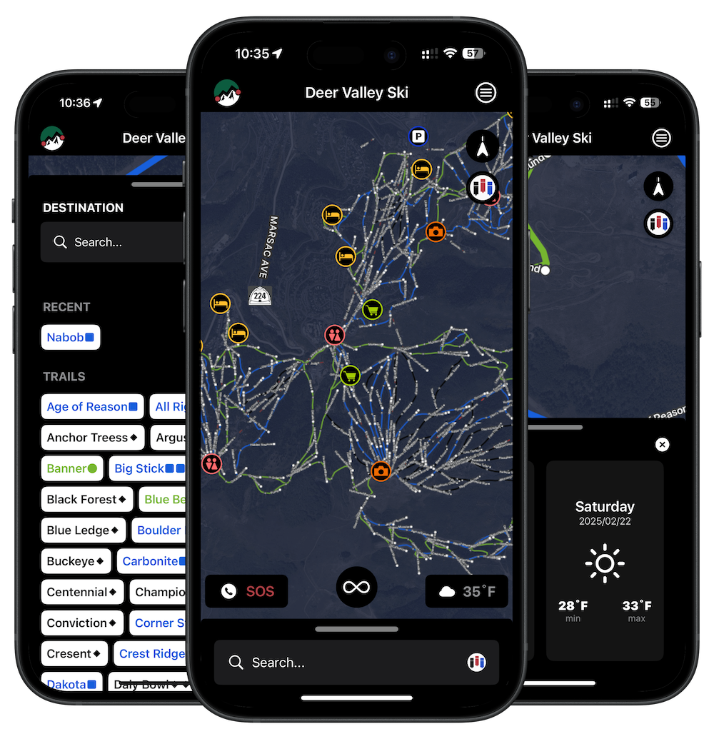 Deer Valley Ski Navigator App for iPhone